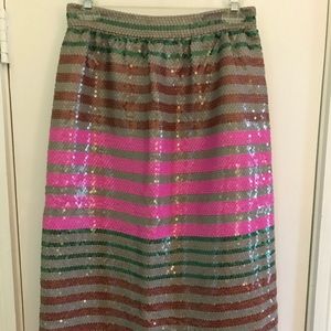 J. Crew Sequin Skirt, Size 2, like new